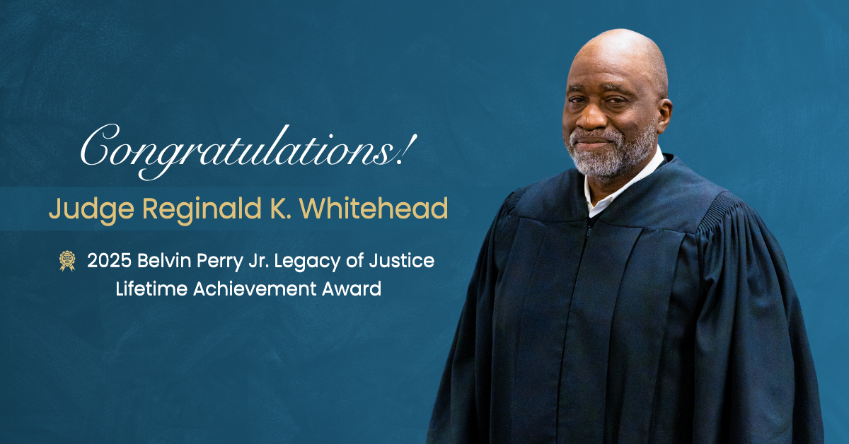 Judge Reginald Whitehead - 2025 Belvin Perry Jr. Award