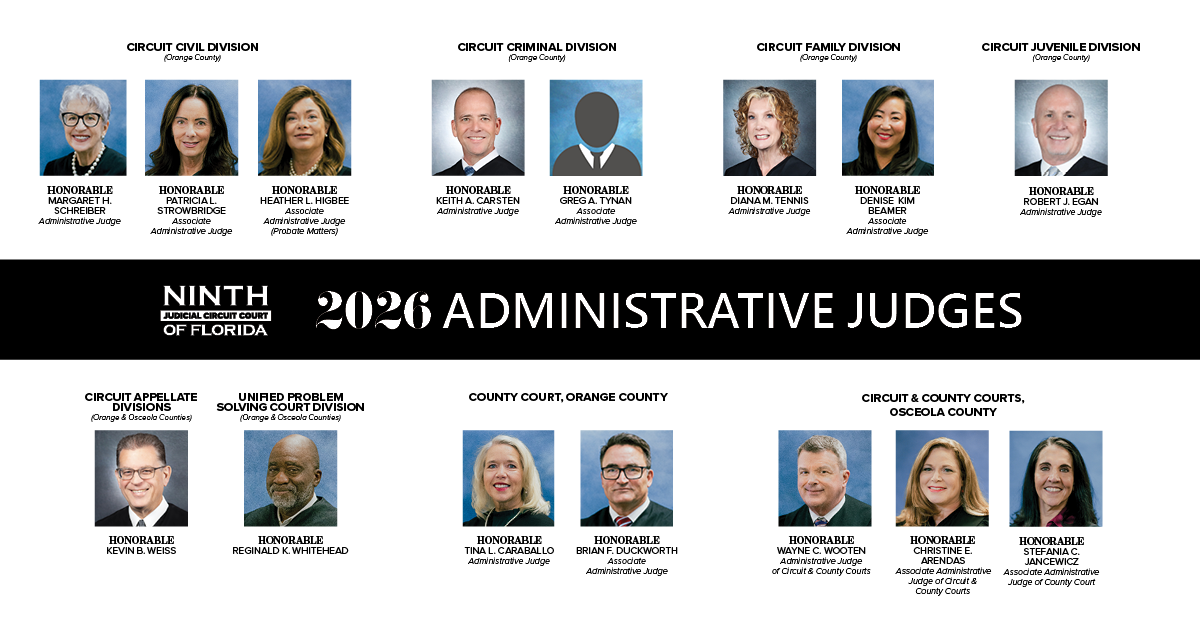 Image of the 2026 Administrative Judges
