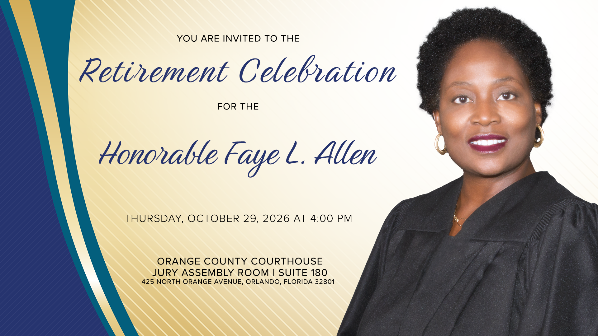 Judge Allen Retirement Invite