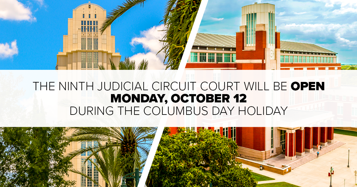 Courts Open on Columbus Day 2026
