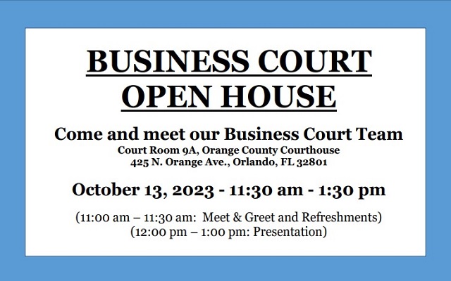 Business Court Open Court Invitation