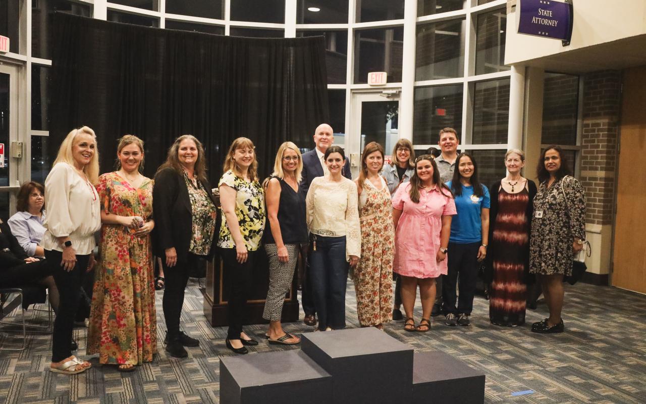 Even Host Circuit Judge Robert J. Egan and OCPS art teachers