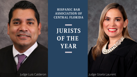HBACF Jurists of the Year - Judges Calderon and Laurent