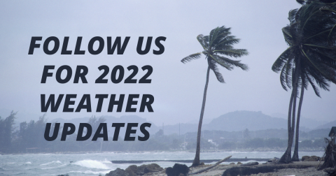 Follow the courts on social media for 2022 weather updates
