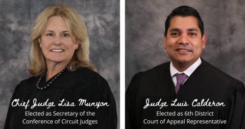 Ninth Circuit Judges Munyon and Calderon elected to the Florida Conference of Circuit Court Judges