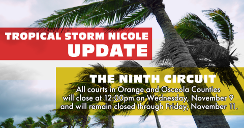 Tropical Storm Nicole Update
