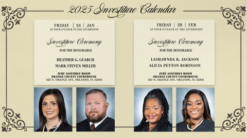 2025 Investiture Calendar - Guarch, Miller, Jackson, Peyton Robinson