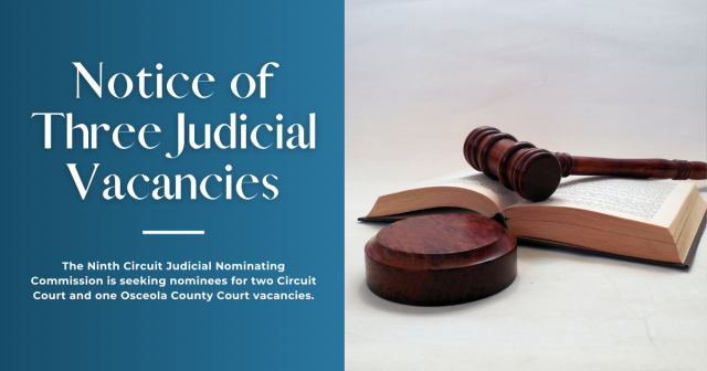 Vacancy in the Ninth Judicial Circuit - January 2026