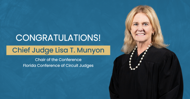 Congratulations Chief Judge Lisa T. Munyon