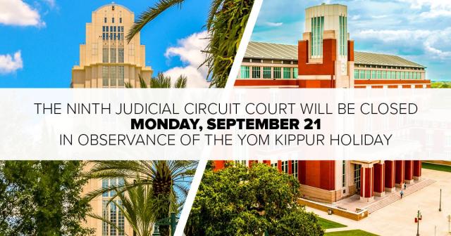 Yom Kippur Court Closure